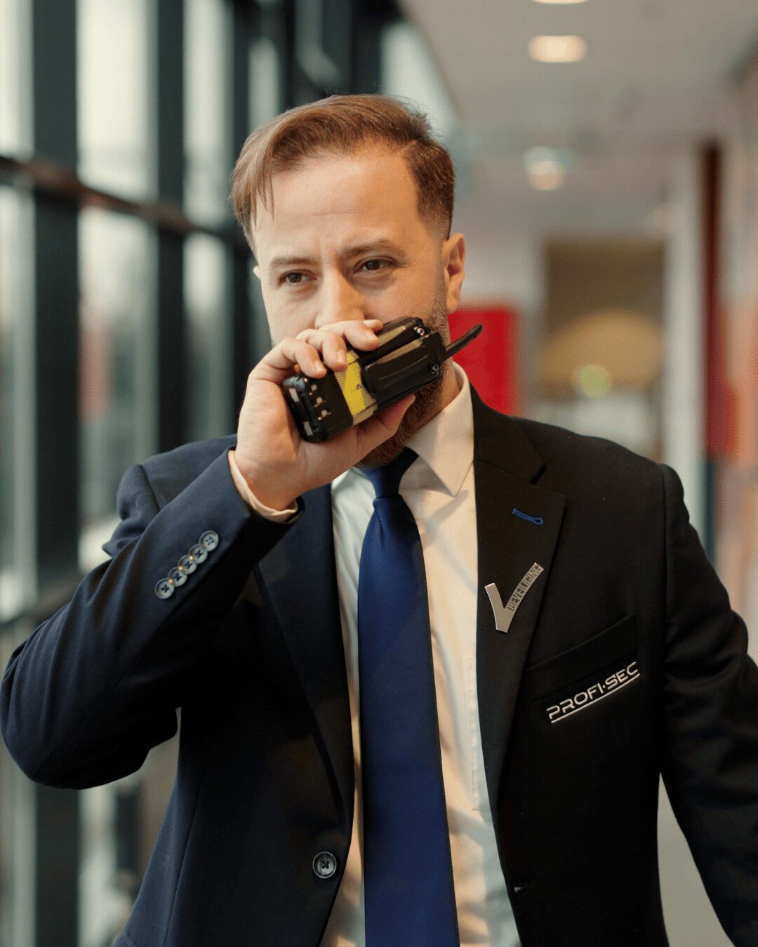 objectbeveiliger met portofoon profi sec