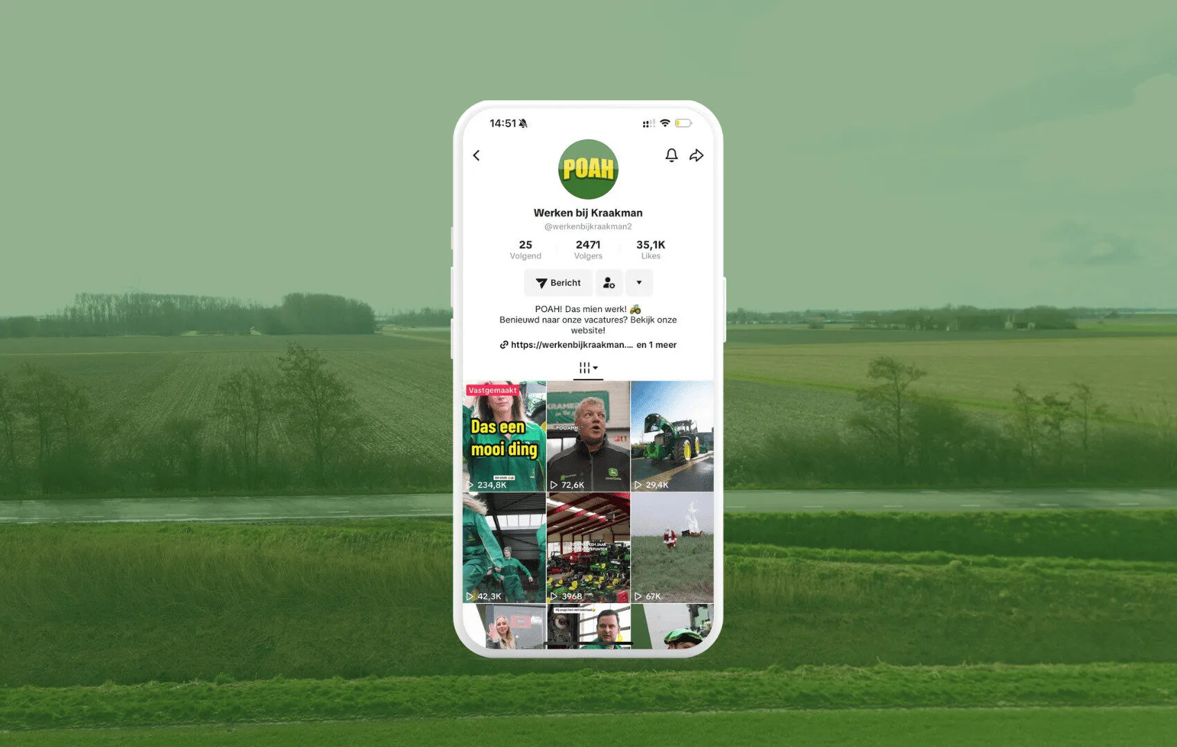 Short content case: Kraakman 3 eployer branding short content tiktok